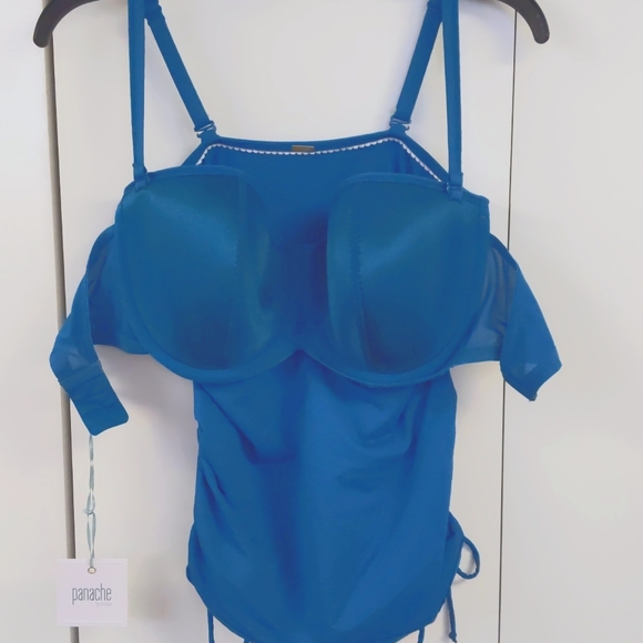 Panache Anya Tankini Teal/Blue Multiple Sizes - Picture 3 of 10